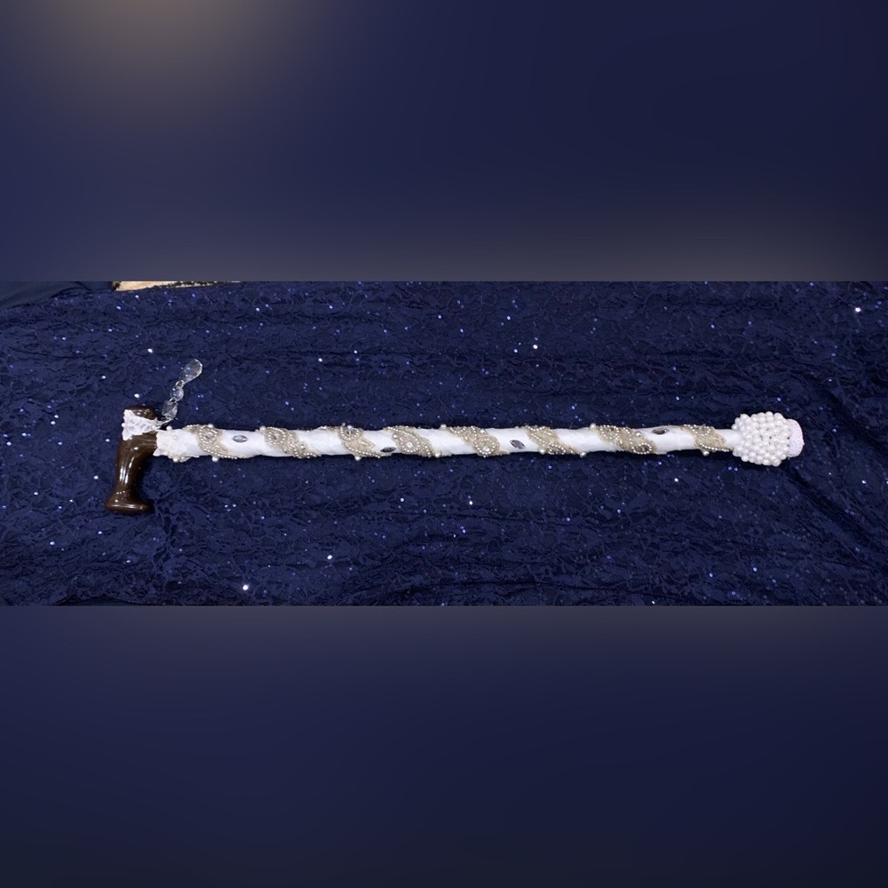Handcrafted wedding cane